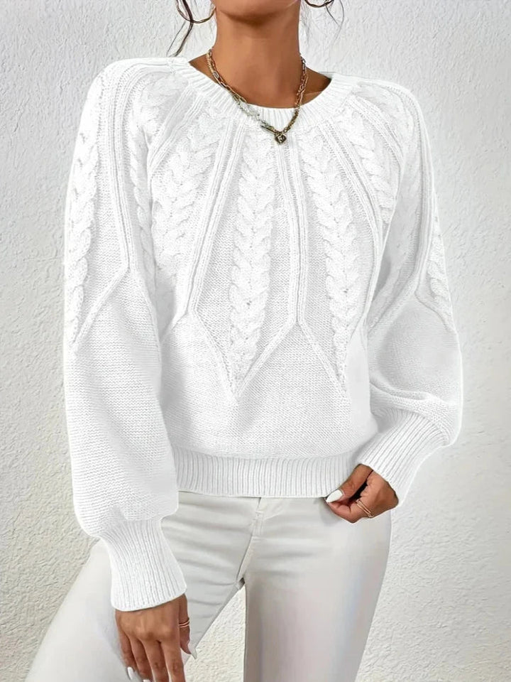 Ditte™ Chic Kabelstrik Sweater