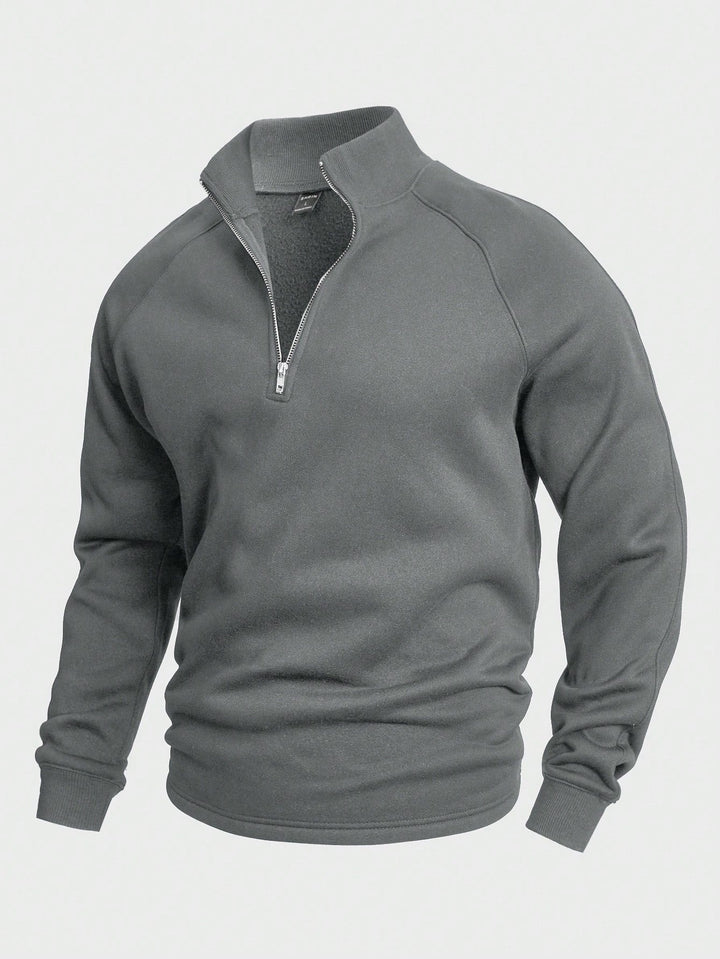 Elijah | Stylish Zip-Up Pullover Sweater