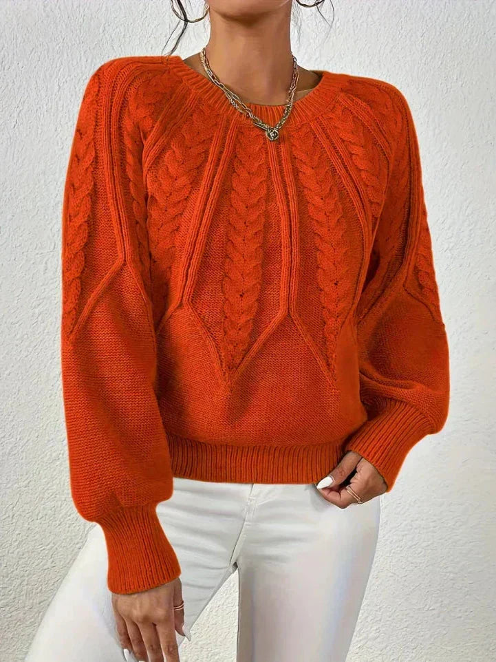 Ditte™ Chic Kabelstrik Sweater