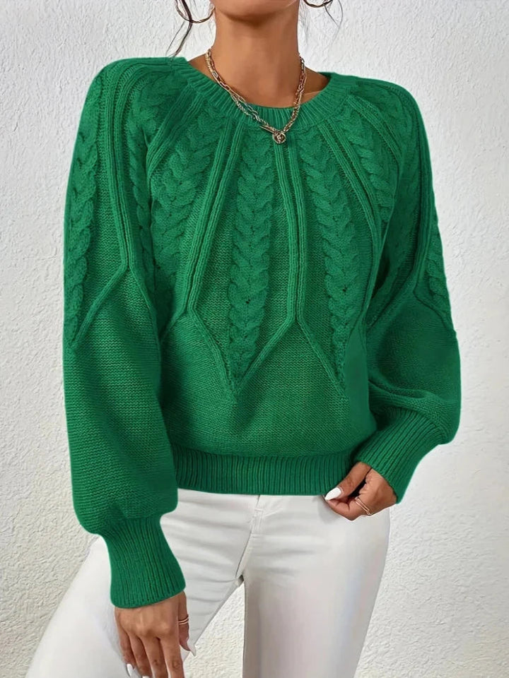 Ditte™ Chic Kabelstrik Sweater