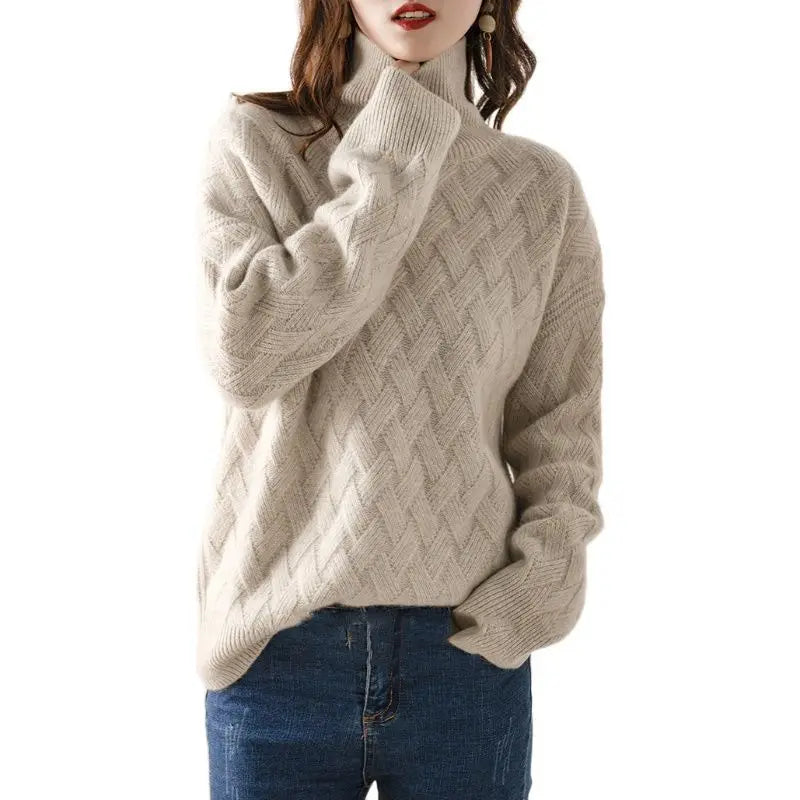 Annegrethe™ Strik Turtleneck Sweater