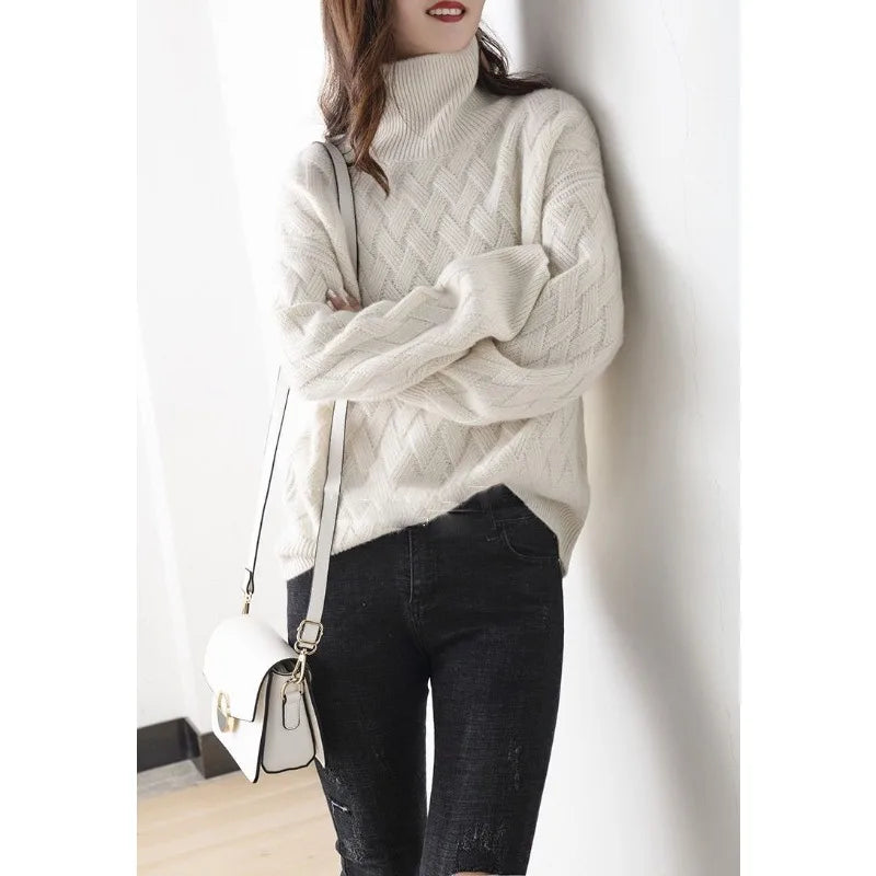 Annegrethe™ Strik Turtleneck Sweater