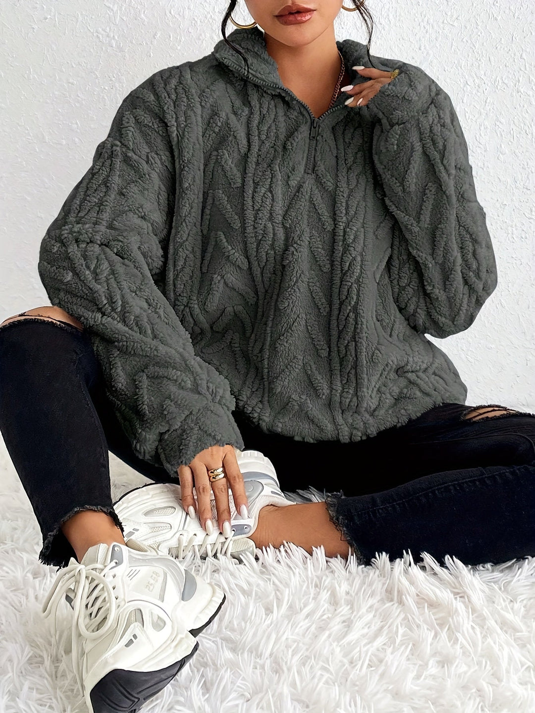 Inger® Elegant Fleece Sweater