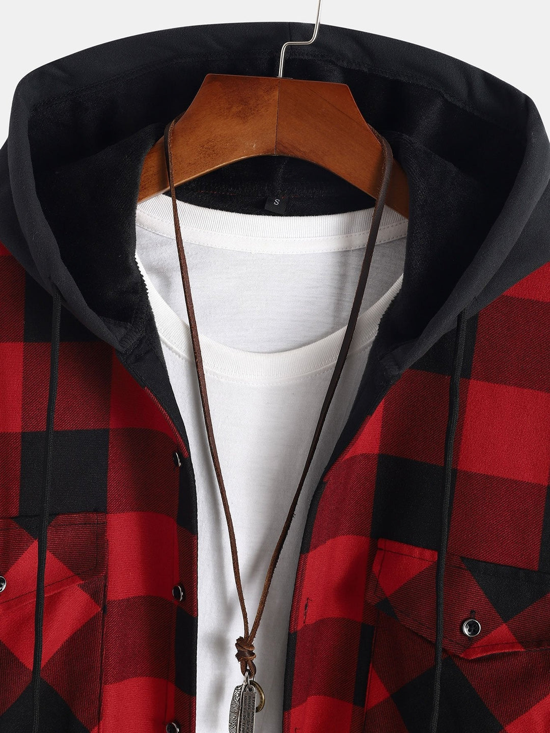 William| Flannel Fleece Lined Hooded Shirt